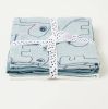 Done by Deer Baby Accessoires Burp Cloth 3 Pack Gots Deer Friends Blauw online kopen