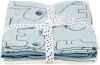 Done by Deer Baby Accessoires Burp Cloth 3 Pack Gots Deer Friends Blauw online kopen