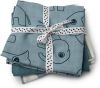 Done by Deer Baby Accessoires Burp Cloth 3 Pack Gots Deer Friends Blauw online kopen