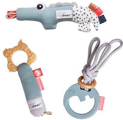 Done by Deer Baby Accessoires Tiny Toys Gift Set Deer Friends Blauw online kopen